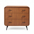 Wooden chest of drawers with three storage compartments 80 x 40 x 75cm
