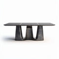 Concrete dining table with modern design and sleek finish 150 x 80 x 75cm
